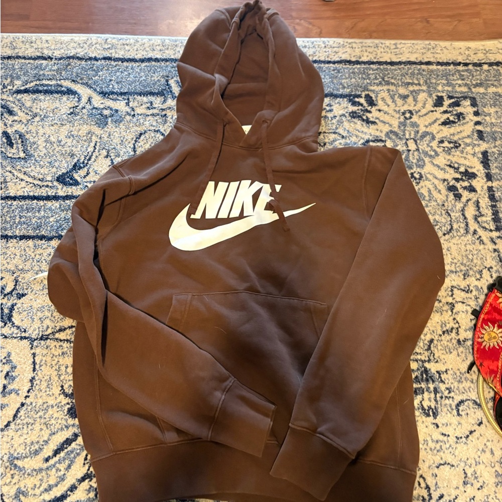 Brown Nike hoodie